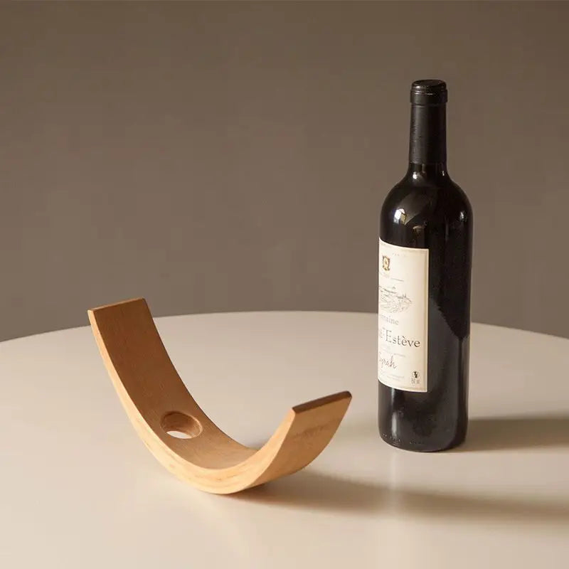 Elegant Bamboo Wine Bottle Rack