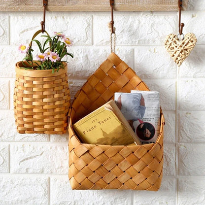 Elegant Woven Hanging Baskets