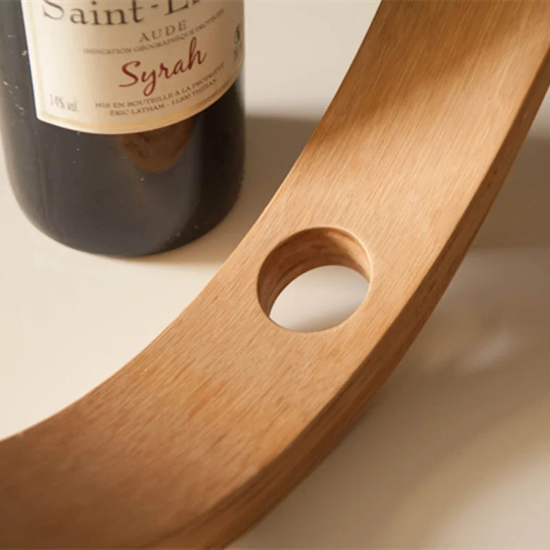 Elegant Bamboo Wine Bottle Rack