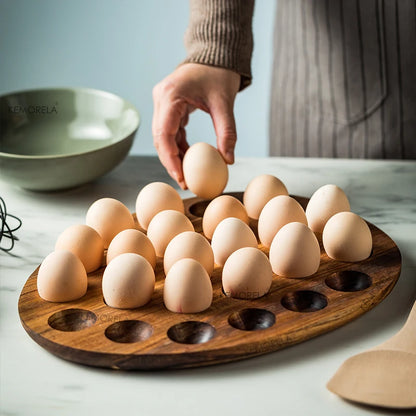 Elegant Wooden Egg Holder