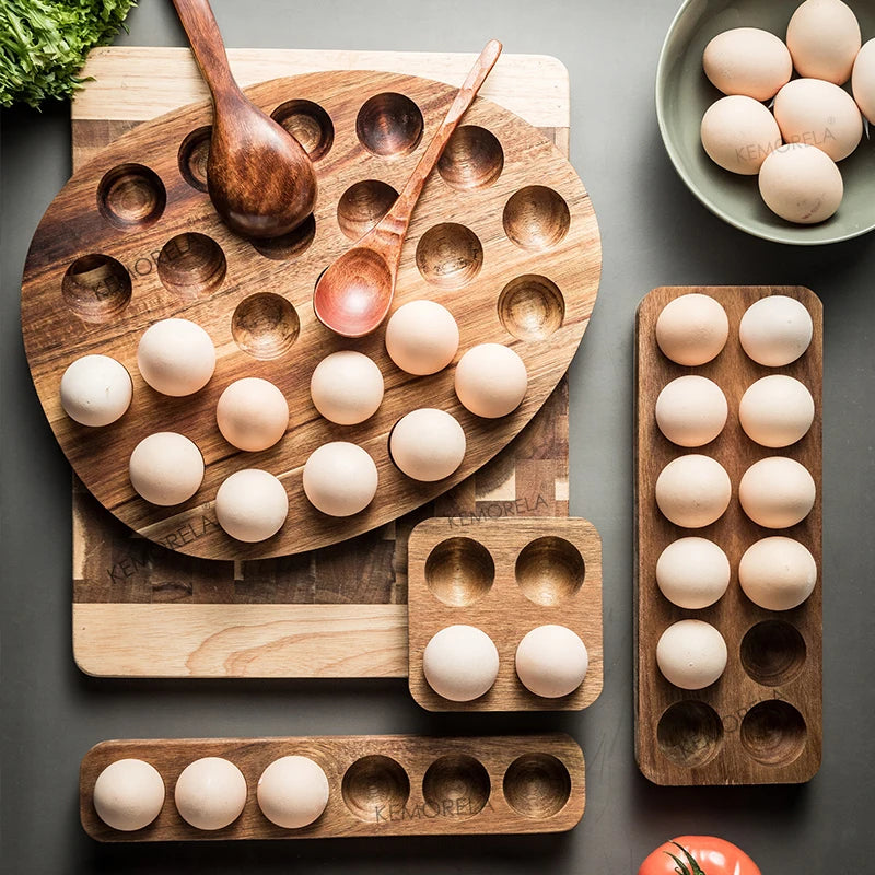 Elegant Wooden Egg Holder