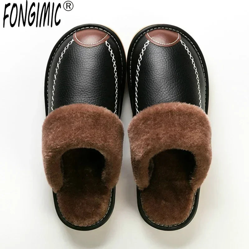 Men's leather Slippers