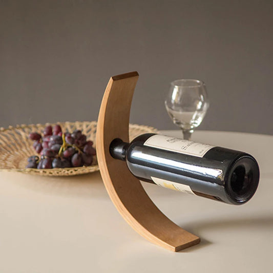 Elegant Bamboo Wine Bottle Rack