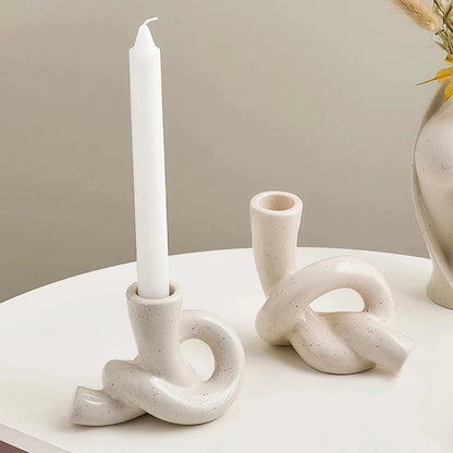 Boho Knot Ceramic Candles