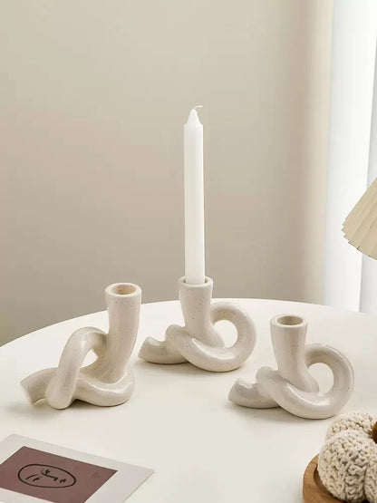 Boho Knot Ceramic Candles