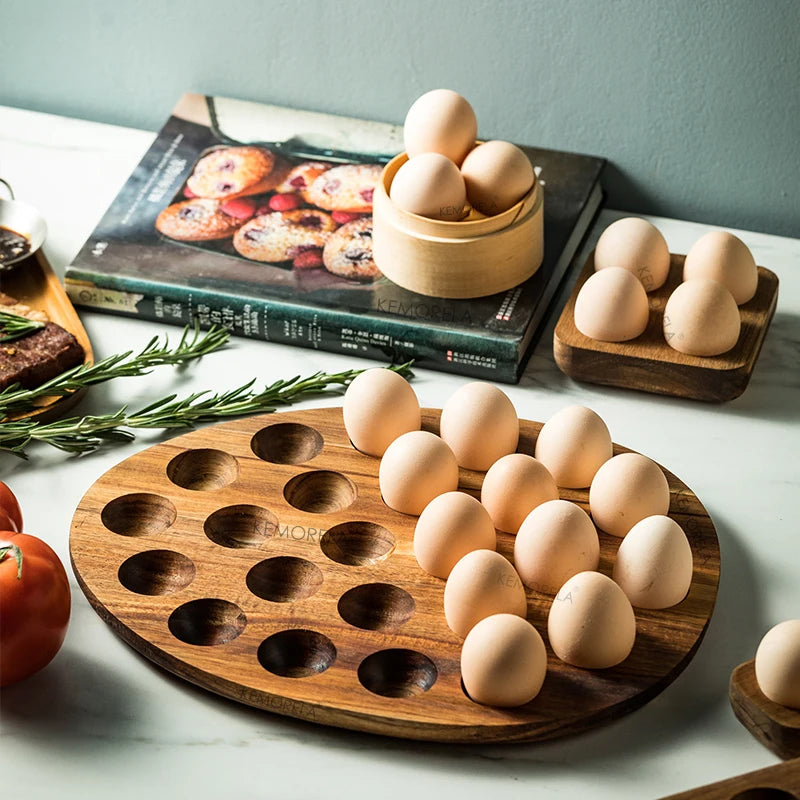 Elegant Wooden Egg Holder