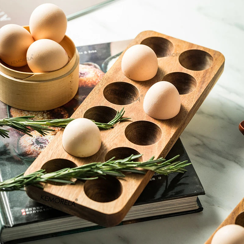 Elegant Wooden Egg Holder